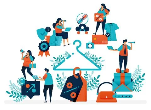 Get a discount with verify payment. Get prizes and more discount promos for l Stock Illustration