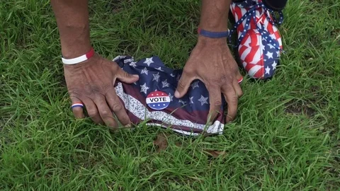 Get down in the grass Stock Footage 126011538