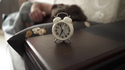 Get up early in the morning on the clock. Stock Footage 242081359