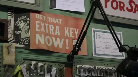 Get that extra key now Stock Footage 45564094
