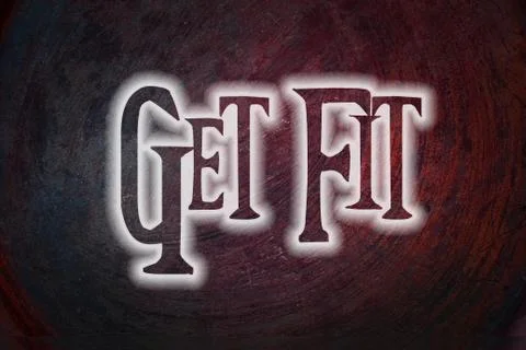 Get fit concept Stock Illustration