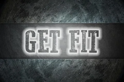 Get fit concept Stock Illustration