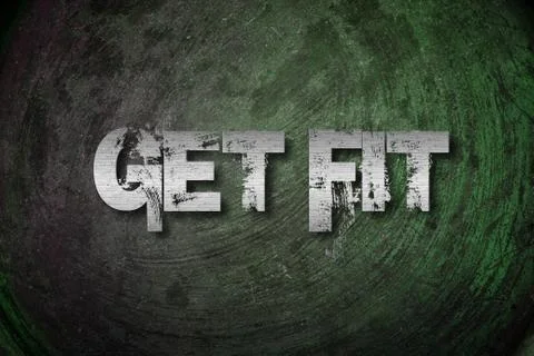 Get fit concept Stock Illustration
