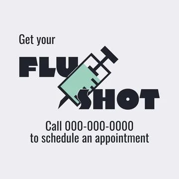 Get Flu Shot Illustrazione stock