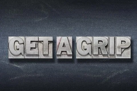 Get a grip den Foto stock