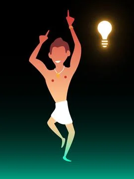 Get idea. Vector composition in gradient style Stock Illustration