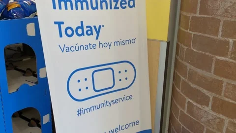 Get Immunized Today Signage Stock Footage 159734877