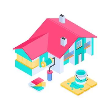 Get this isometric illustration featuring research notes and chemistry science Ilustração Stock