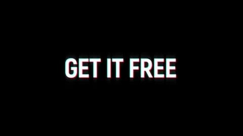 Get it free glitch Graphic vintage twitched text effect 4k video animation Stock Footage 312973713