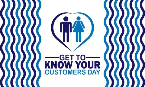 Get to Know your Customers Day Vector illustration Illustrazione stock