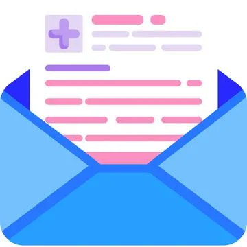 Get lab test result or prescription back vector Illustrazione stock