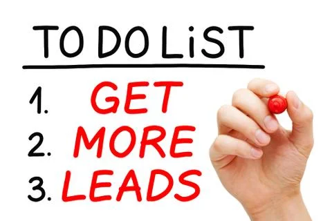 Get More Leads To Do List Concept Stockfoto's