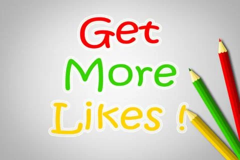 Get more likes concept Stock Illustration