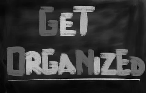 Get Organized Concept Stock Illustration