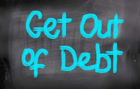 Get out of debt concept Stock-Illustration