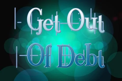 Get out of debt concept Stock Illustration
