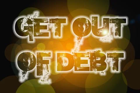Get out of debt concept Stock Illustration