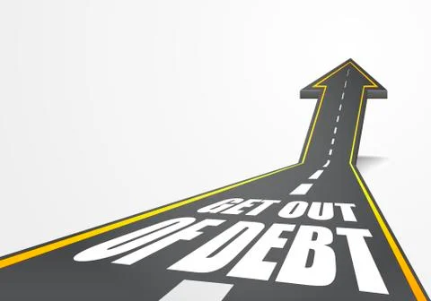 Get out of Debt Stock Illustration