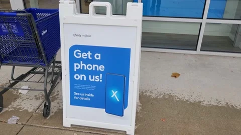 Get a Phone On Us Sigange Xfinity Stock Footage 219116208