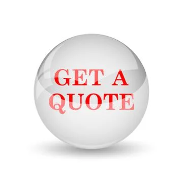 Get a quote icon. internet button on white background.. Illustration