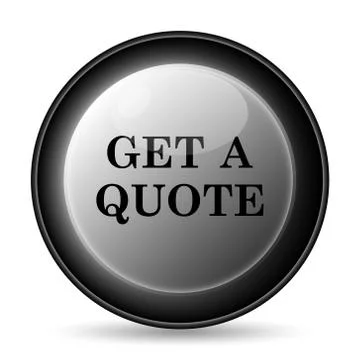 Get a quote icon. Internet button on white background.. Illustration