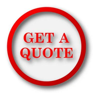 Get a quote icon. Internet button on white  background.. Illustration