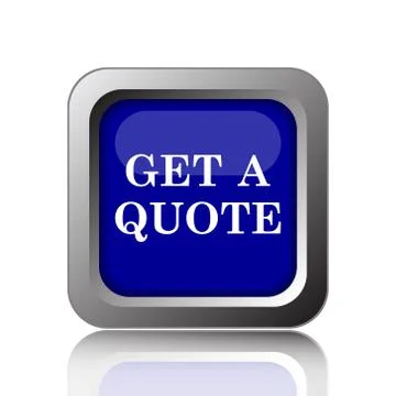 Get a quote icon. Internet button on white background.. Illustration