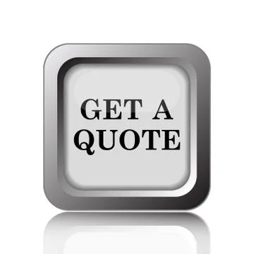 Get a quote icon. Internet button on white background.. Illustration
