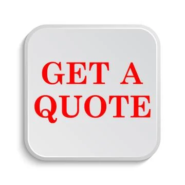 Get a quote icon. Internet button on white background.. Illustration