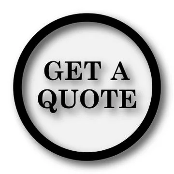 Get a quote icon. Internet button on white background.. Illustration