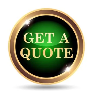 Get a quote icon. Internet button on white background.. Illustration