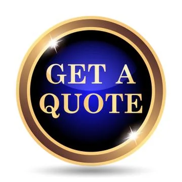 Get a quote icon. Internet button on white background.. Illustration