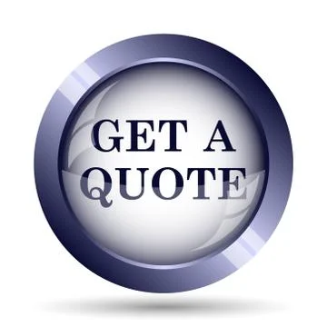 Get a quote icon. Internet button on white background.. Illustration