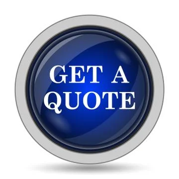 Get a quote icon. Internet button on white background.. Illustration