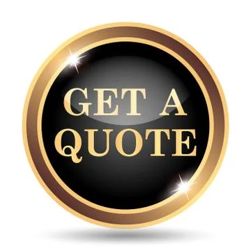 Get a quote icon. Internet button on white background.. Illustration