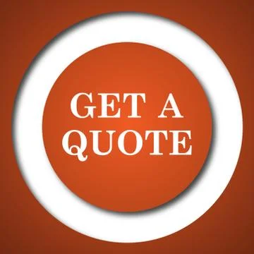 Get a quote icon. Internet button on white background. . Illustration