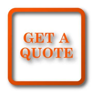 Get a quote icon. Internet button on white background.. Illustration