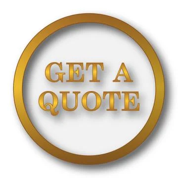 Get a quote icon. Internet button on white background.. Illustration