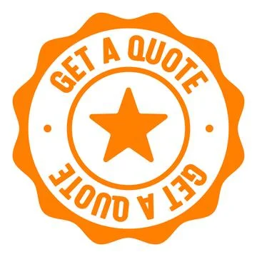 Get a quote seal badge. get a quote label sticker. Vector sign Stock Illustration