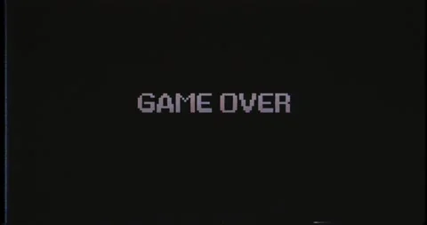 Get ready on arcade simulation screen. VHS old vintage videogame	 Stock Footage 146143164