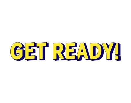 Get ready icon isolated in white background Stock Illustration