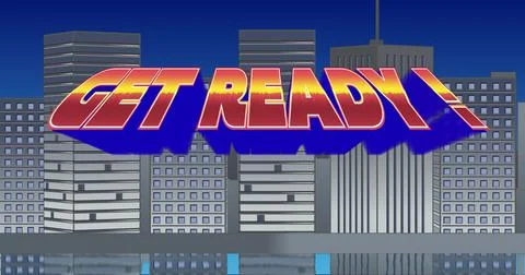 Get Ready! sign Ilustración de archivo