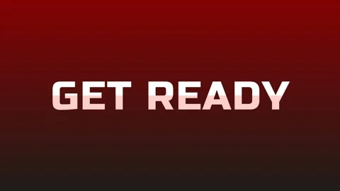 GET READY split text animation Vidéo 348268719