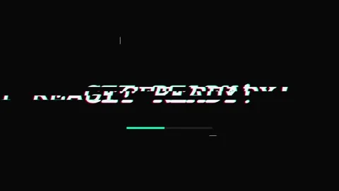 Get ready text animated motion graphic intro for video production and gaming Stock Footage 345555739