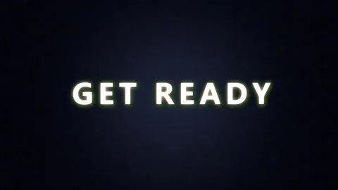 Get ready text animation digital glitch distortion Stock-Footage 337236722