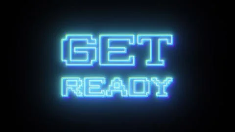 Get Ready text Stock Illustration