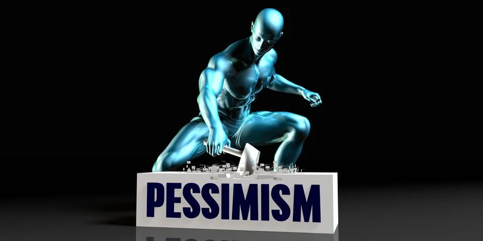 Get Rid of Pessimism Stock Illustration