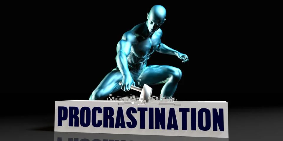 Get Rid of Procrastination Stockillustratie