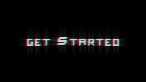 Get started Animated text with glitch Effect. Stock Footage 250071516