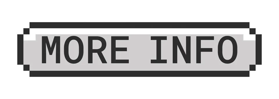 Get started monochrome pixel art button Stock Illustration